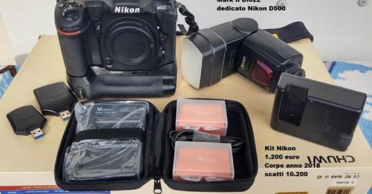 Nikon D500 body e accessori