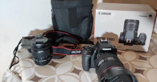 Canon EOS 250d + EF 24-105mm f/4L IS II USM + EF-S 18-55mm f/4-5.6 IS