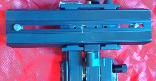  Doppia Piastra=una Micrometrica una Millimetrata--Manfrotto Articoli 454 e 357PLONG